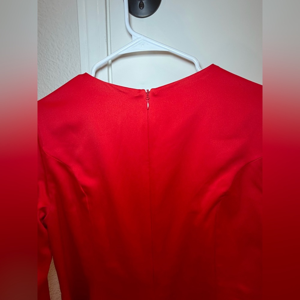 House of CB Sacha Satin Mini Dress in Red Size XL - Picture 13 of 13